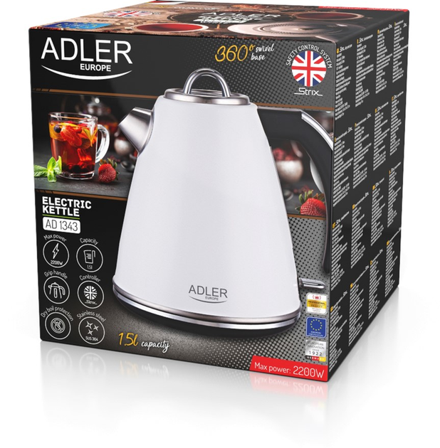 Електрочайник Adler (AD 1343 white) - зображення 6