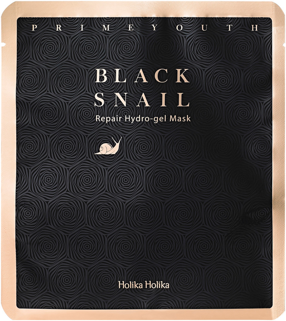 Гідрогелева маска для обличчя Holika Holika Prime Youth Black Snail Repair Hydro-Gel Mask 25 г (8806334358563) - зображення 1