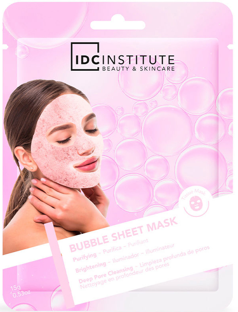 Maska do twarzy Idc Institute Bubble Sheet Mask Deep Pore Cleansing 1 U 23 g (8436591929185) - obraz 1