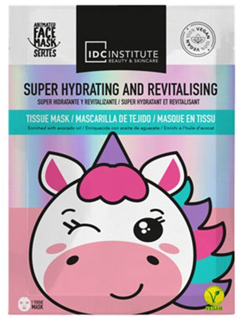 Тканинна маска для обличчя Idc Institute Mascarilla Facial Unicorn 24 г (8436591925293) - зображення 1