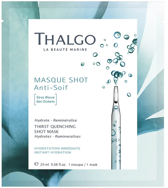 Maseczka do twarzy na tkaninie Thalgo CMasque Shot Anti-Soif 20 ml (3525801677666) - obraz 1