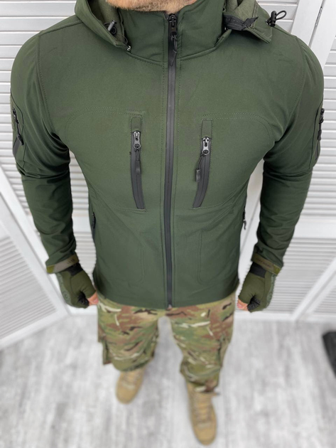 Армейская куртка софтшел Turkish Олива 2XL - изображение 2
