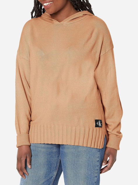 Худи оверсайз женское Calvin Klein 700581251 XS Коричневое (1159789317 ...