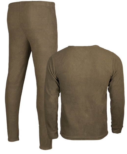 Термобілизна тактична Mil-Tec Флісова утеплена зимова S Олива UNTERWÄSCHE THERMOFLEECE RUNDH.OLIV (11221001-902-S) - Фото 2 Термобілизна тактична Mil-Tec Флісова утеплена зимова S Олива UNTERWÄSCHE THERMOFLEECE RUNDH.OLIV (11221001-902-S) - зображення 2
