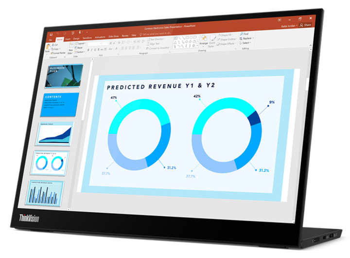 Монітор 14.0" Lenovo ThinkVision M14 WLED LCD (63AAUAT6WL) - зображення 3