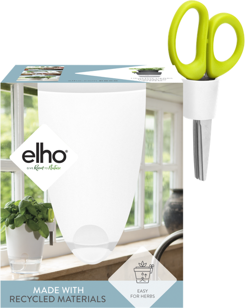 Вазон Elho Brussels Herbs All-in-One Білий (274696) - Фото 2 Вазон Elho Brussels Herbs All-in-One Білий (274696) - зображення 2