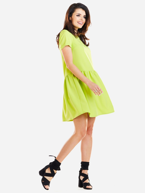 Sukienka trapezowa damska Awama A277 106735 S Limonkowa (5902360537880) - obraz 8