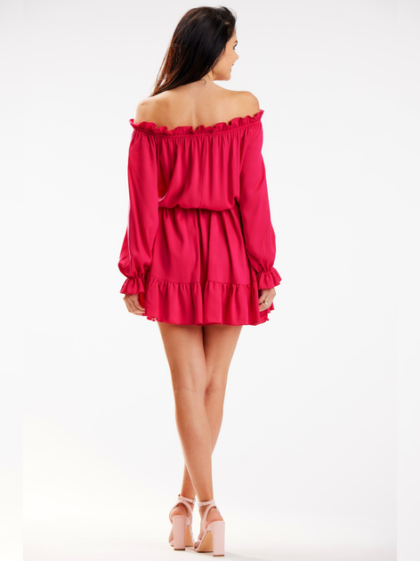 Sukienka trapezowa damska Awama A578 1419310 S/M Fuksja (5902360580299) - obraz 7