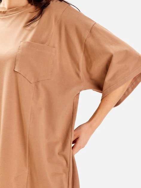 Плаття жіноче Infinite You M252 1424461 One Size Бежеве (5902360558311) - зображення 6