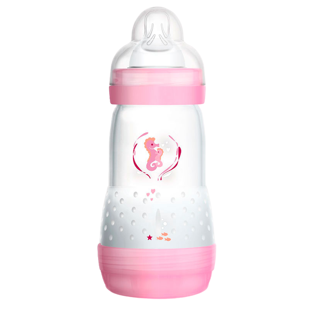 Пляшка для годування Mam Baby Anti-colic Bottle Pink 260 мл (9001616716713) - зображення 1