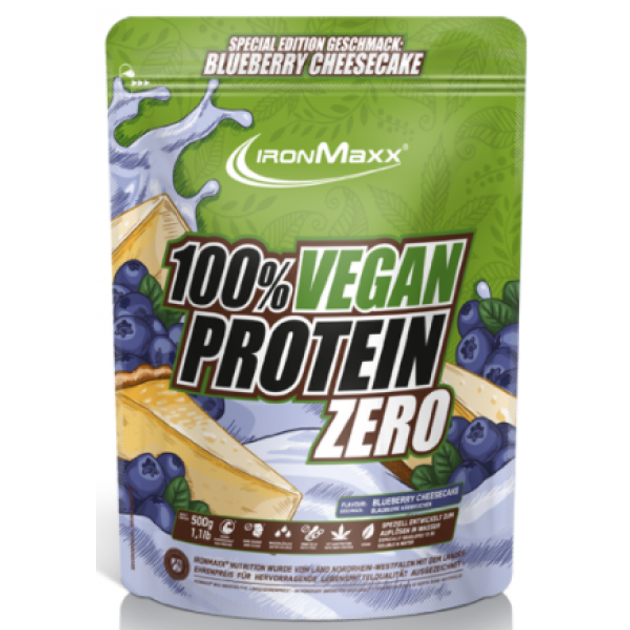 Протеїн веганський IronMaxx Vegan Protein 500 г Чорничний чізкейк ...
