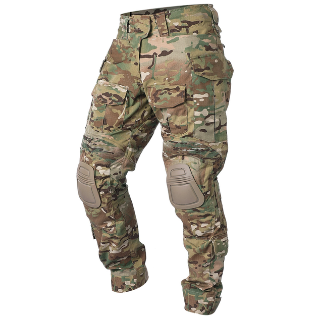 Тактичні демісезонні військові штани IDOGEAR G3 Multicam з наколінниками XL Мультикам IDG207899077-2 - зображення 1