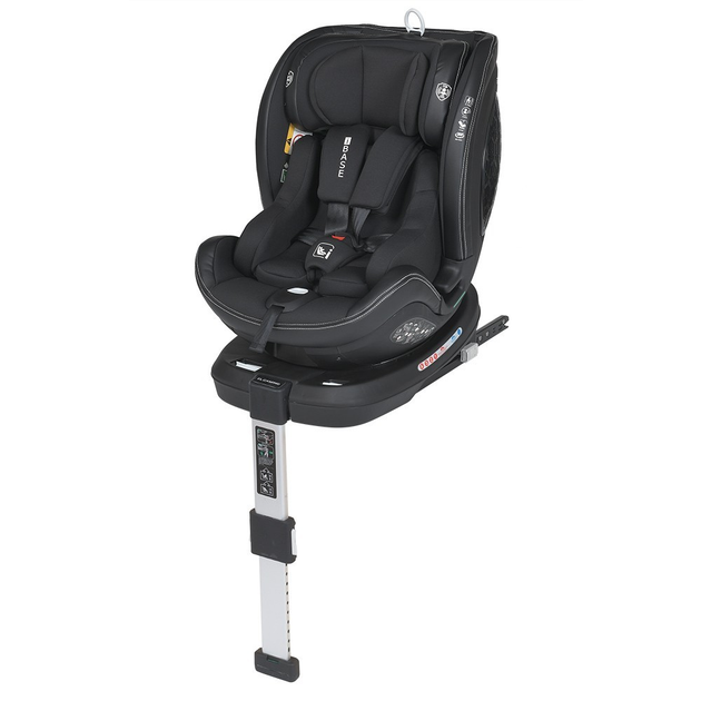Автокресло детское EL CAMINO ME 1109 i-BASE Jet Black от рождения до 12 ...