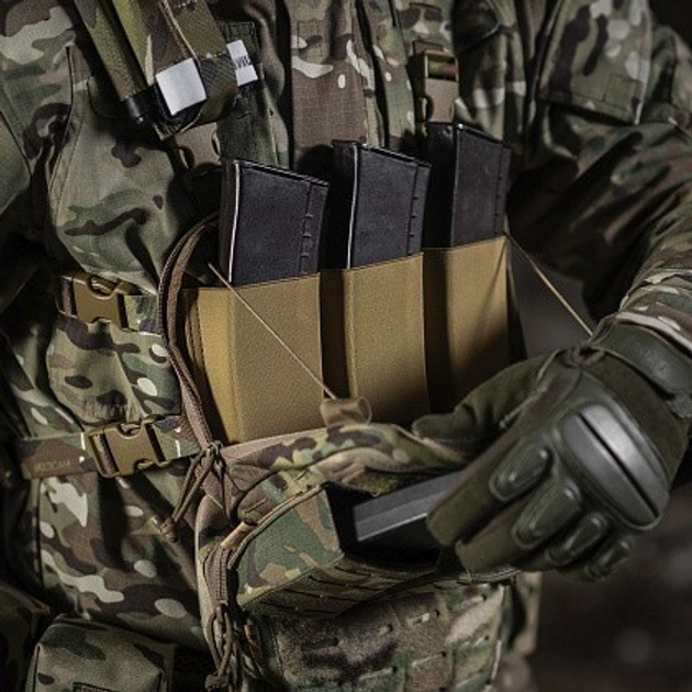 Нагрудна сумка-рюкзак M-Tac Chest Rig Military Elite Multicam - для пістолета, обойми, телефону, ліхтарика, турнікету, мультитулу та рації - зображення 2