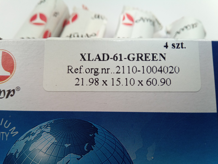 Пальці поршневі ВАЗ 2108, AMP (XLAD-61-GREEN) зелені к-т 4шт. (2108-1004020) - зображення 2
