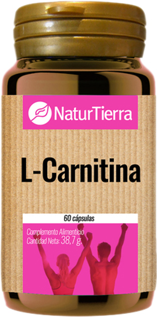 Амінокислота Naturtierra L-карнітин 60 капсул (8412016350871) - зображення 1