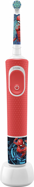 Szczoteczka elektryczna do zębów Oral-B Braun D100 Kids "Spider-Man" (4210201387503) - obraz 3