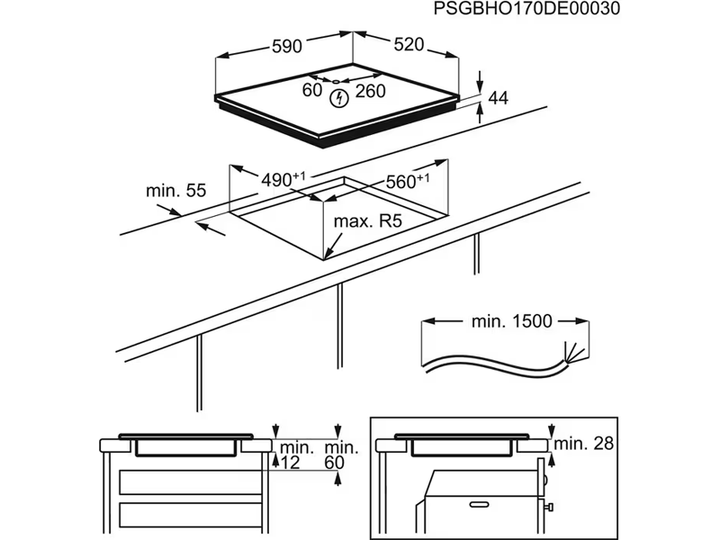 Варочная поверхность Electrolux - LIR 60433 Hob2Hood - изображение 2