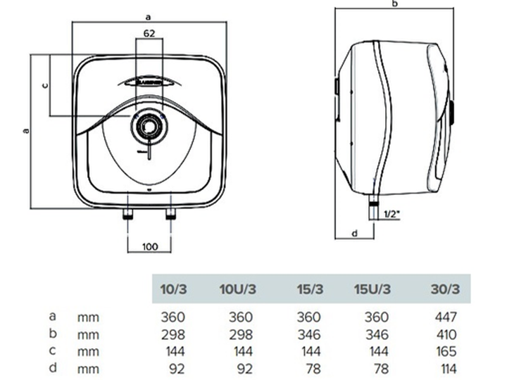 Бойлер Ariston - ANDRIS RS 10 U/3 - Фото 2 Бойлер Ariston - ANDRIS RS 10 U/3 - изображение 2