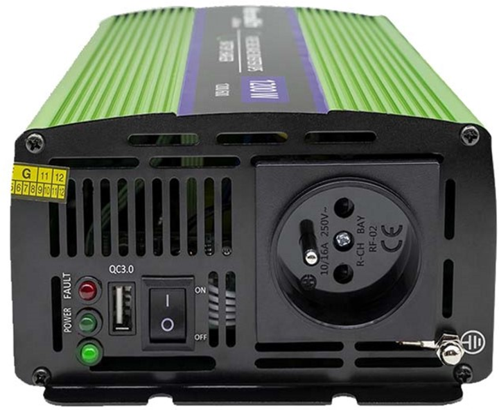 Przetwornica Qoltec Monolith 600/1200 W (5901878519418) - obraz 5