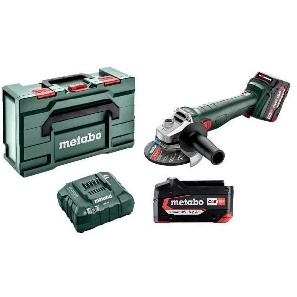 Аккумуляторная угловая шлифмашина Metabo W 18 L 9-125 Quick 2 акб 5.2 Ah, в кейсе (602249650) - Фото 1 Аккумуляторная угловая шлифмашина Metabo W 18 L 9-125 Quick 2 акб 5.2 Ah, в кейсе (602249650) - изображение 1