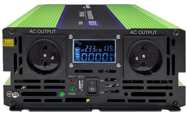 Інвертор Qoltec Monolith 2000/4000 Вт (5901878519432) - зображення 4