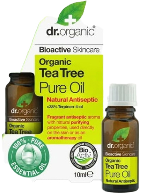 Olejek z drzewa herbacianego Dr Organic Tea Tree Pure Oil 10 ml (5060176671836) - obraz 1