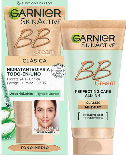 Krem BB Garnier Skin Naturals Miracle Skin Perfector Medium 50 ml (3600541116399) - obraz 1