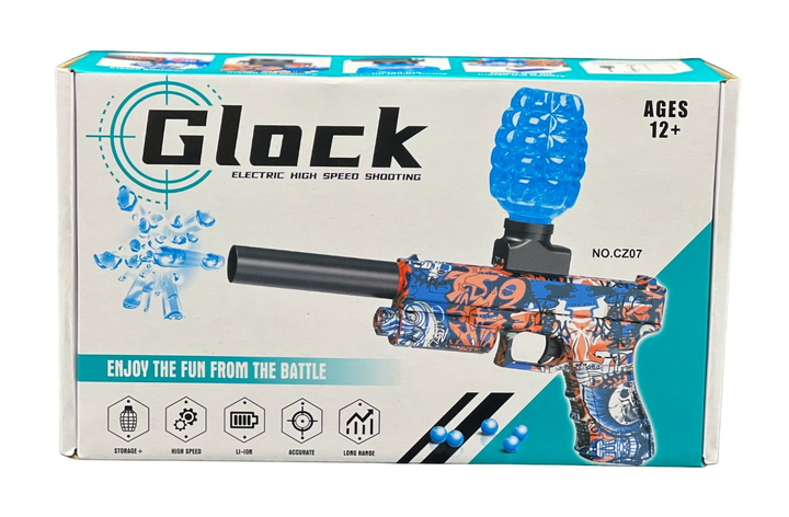 Пистолет на орбизах с аккумулятором Глок Glock Красный - изображение 3