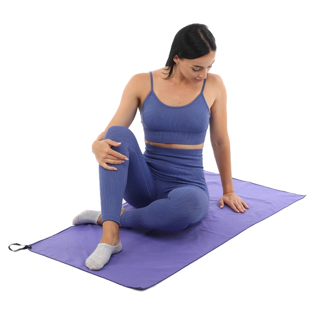 Cпортивний рушник антибактеріальний з чохлом Zelart 4Monster Towel ECT-120 розмір 120х60см Violet - зображення 8