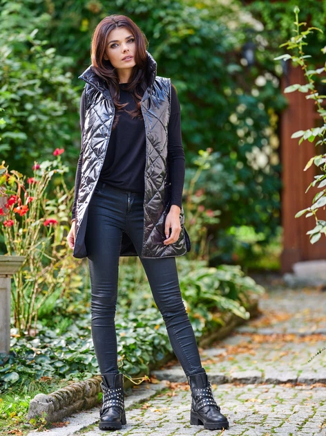 Bezrękawnik damski pikowany Awama A383 212917 S/M Czarny (5902360551725) - obraz 6