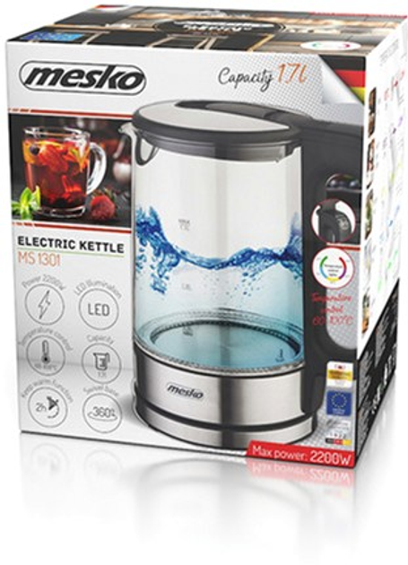 Електрочайник Mesko MS 1301b Black (5903887803915) - зображення 6
