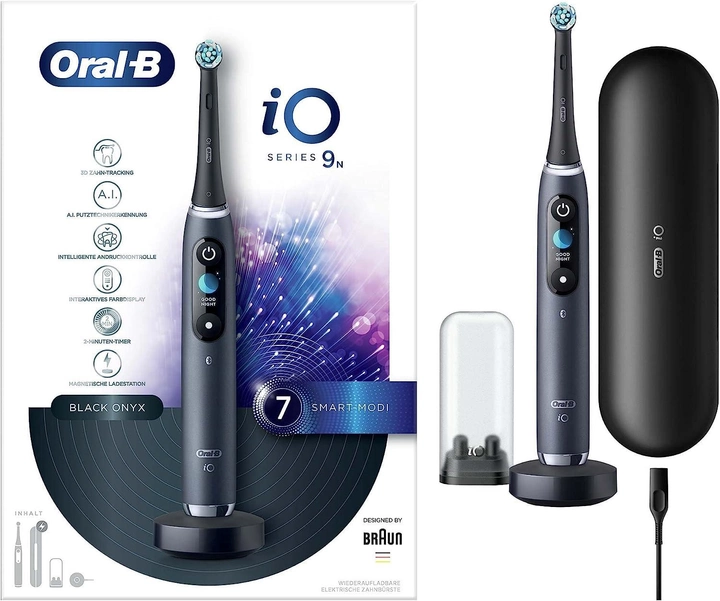 Електрична зубна щітка Oral-B Braun iO9 Black Onyx (4210201303015) - зображення 1