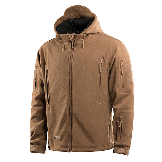 Чоловіча Флісова куртка з капюшоном койот / Верхній одяг M-Tac Windblock Division Gen.II розмір 2XL - зображення 1