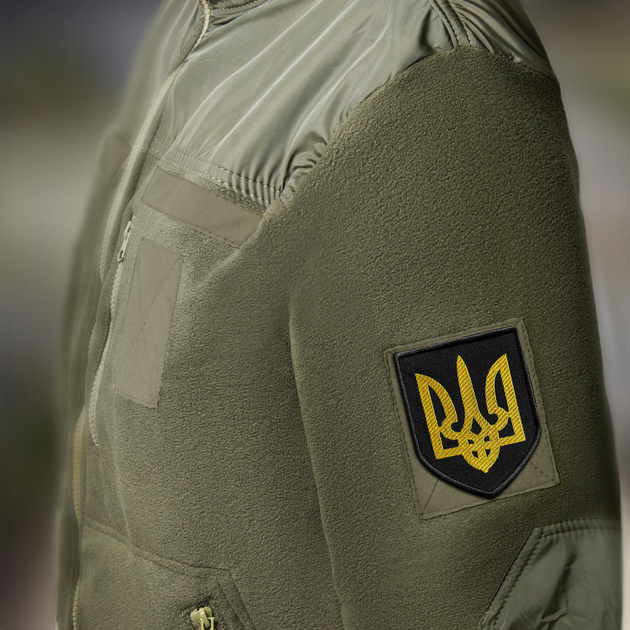 Набор шевронов 2 шт с липучкой Трезубец 7х9 см и Флаг Украины 5х3 см - изображение 2