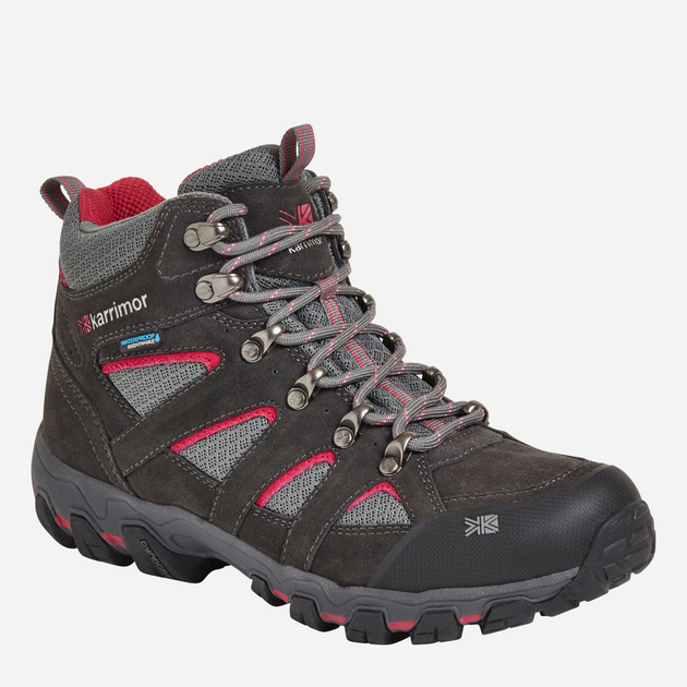 Жіночі черевики з мембраною Karrimor Bodmin Mid 5 Ladies weathertite K898-DGC 39 (6UK) 24.5 см Темно-сірий/Червоний (5017272869957) - зображення 2