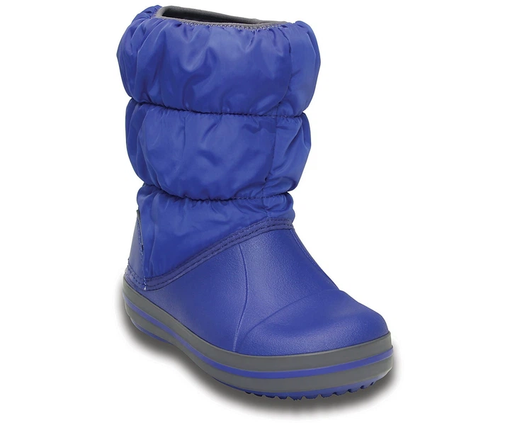 Зимние сапоги Crocs Kids Winter Puff Boot Cerulean Blue/Light Grey р. J2/33,5/21.5см - изображение 2