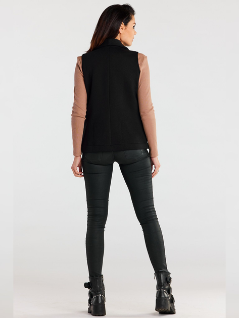 Kamizelka damska elegancka Awama A155 106662 SM Czarna (5902360568532) - obraz 6
