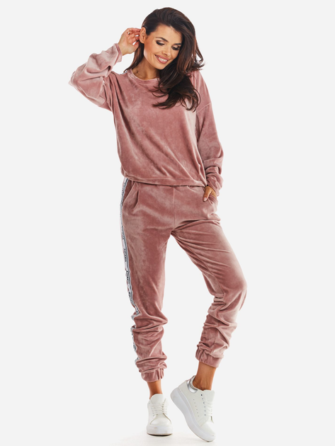 Bluza damska bez kaptura Awama A374 212889 M Różowa (5902360551107) - obraz 5
