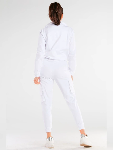 Bluza damska rozpinana streetwear z kapturem Infinite You M246 1104130 L-XL Biała (5902360554610) - obraz 6