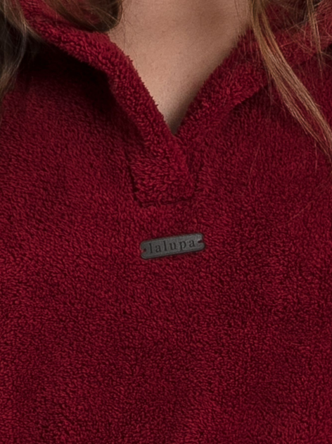 Bluza damska z kapturem długa LaLupa LA081 1104306 L-XL Bordowa (5903887648332) - obraz 4