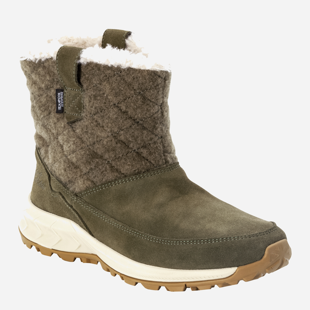 Śniegowce damskie niskie ocieplane Jack Wolfskin Queenstown Texapore Boot W 4053551-4282 37.5 (4.5UK) 23.3 cm Khaki (4064993482690) - obraz 2