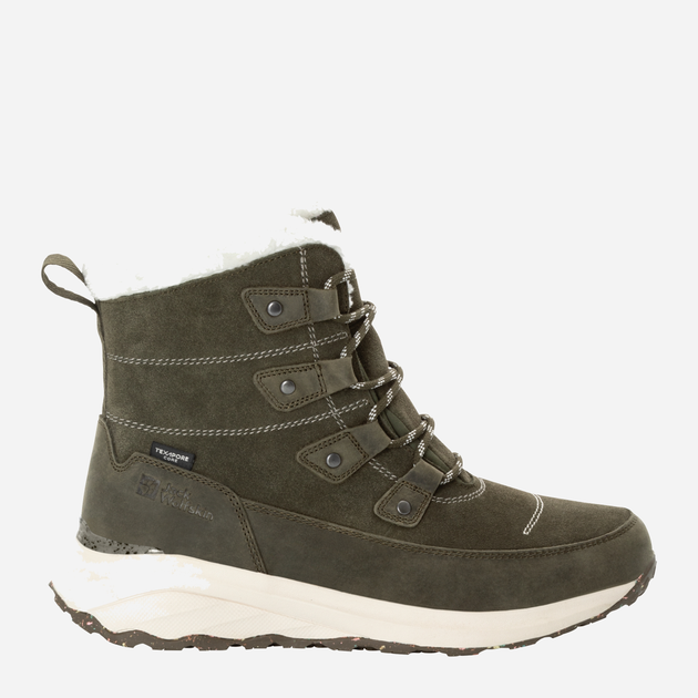 Жіночі зимові черевики високі Jack Wolfskin Dromoventure Texapore High W 4059851-4341 39 (5.5UK) 24.2 см Темно-зелені (4064993916713) - зображення 1