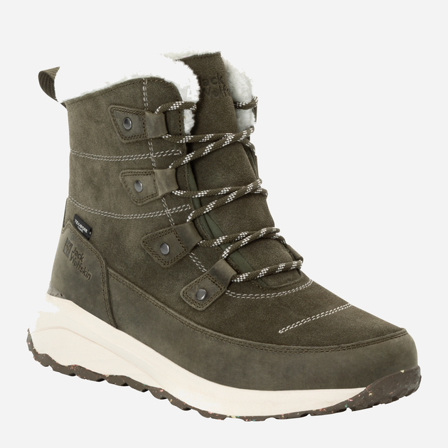 Жіночі зимові черевики високі Jack Wolfskin Dromoventure Texapore High W 4059851-4341 39 (5.5UK) 24.2 см Темно-зелені (4064993916713) - зображення 2