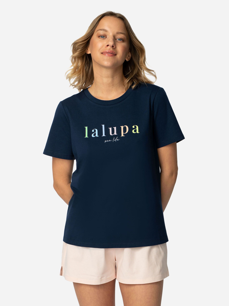 Піжамна футболка LaLupa LA109 1223038 2XL Navy Blue (5903887675598) - зображення 1