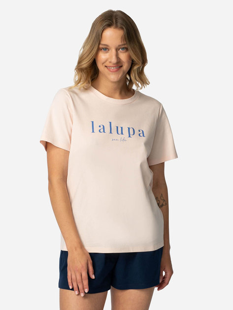 Піжамна футболка LaLupa LA109 1223039 S Peach (5903887675628) - зображення 1