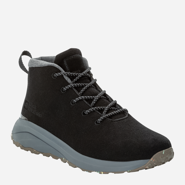 Trzewiki damskie skórzane Jack Wolfskin Campfire Wool Mid W 4059951-6350 35.5 (3UK) 22.1 cm Czarne (4064993918519) - obraz 2