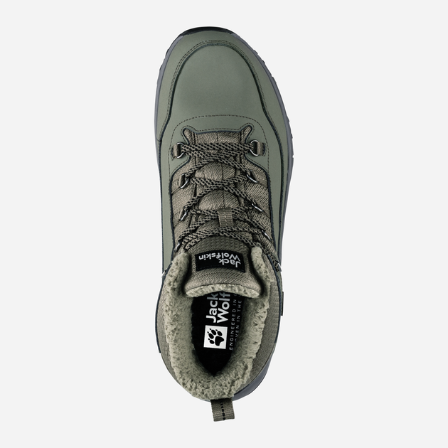 Zimowe buty trekkingowe męskie niskie Jack Wolfskin Everquest Texapore Mid M 4053611-4550 45 (10.5UK) 28 cm Oliwkowe (4064993836608) - obraz 5