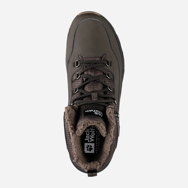 Zimowe buty trekkingowe męskie niskie Jack Wolfskin Everquest Texapore Mid M 4053611-5719 44 (9.5UK) 27.2 cm Ciemnobrązowe (4064993836738) - obraz 5