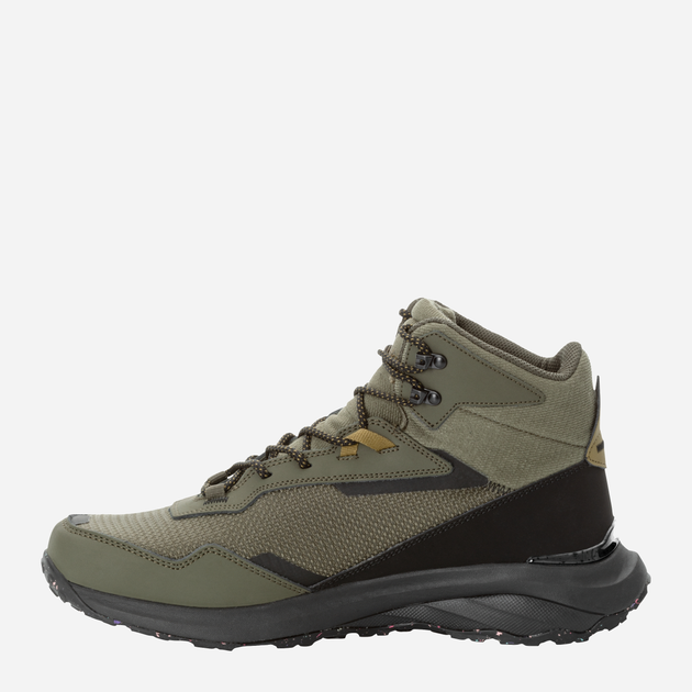 Trzewiki męskie sznurowane Jack Wolfskin Dromoventure Texapore Mid M 4059661-4341 40 (6.5UK) 24.6 cm Ciemnozielone (4064993914443) - obraz 3
